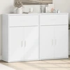 Image de vidaXL Sideboards 2 pcs. Blanc 60x30x84 cm Bois composite