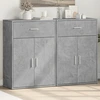 Image de vidaXL Sideboards 2 pcs. Gris béton 60x30x84 cm Bois composite