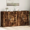 Image de vidaXL Sideboards 2 pcs. Chêne fumé 79x38x80 cm Bois composite