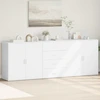 Image de vidaXL Sideboards 3 pcs. Blanc Bois composite