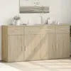 Image de vidaXL Sideboards 2 pcs. chêne Sonoma 79x38x80 cm bois composite