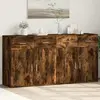 Image de vidaXL Sideboards 2 pcs. Chêne fumé 79x38x80 cm Bois composite