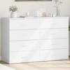 Image de vidaXL Sideboards 2 pcs. Blanc 60x39x80 cm Bois composite