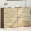 Image de vidaXL Sideboards 2 pcs. chêne Sonoma 60x39x80 cm bois composite