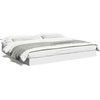 Image de vidaXL Cadre de lit sans matelas Blanc 180x200 cm Bois composite