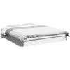 Image de vidaXL Cadre de lit sans matelas Blanc 160x200 cm Bois composite