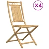 Image de vidaXL Chaises de jardin 4 pcs. Pliable 46x66x99 cm Bambou