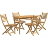 Image de vidaXL Ensemble de jardin 5 pièces en bambou