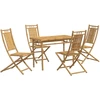Image de vidaXL Ensemble de jardin 5 pièces en bambou