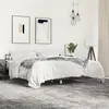 Image de vidaXL Cadre de lit brun imitation chêne 200x200 cm Bois composite métal