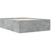 Image de vidaXL Cadre de lit gris béton 120x190 cm Bois composite