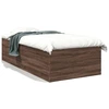 Image de vidaXL Cadre de lit marron imitation chêne 90x200 cm bois composite