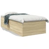 Image de vidaXL Cadre de lit chêne Sonoma 90x190 cm bois composite