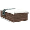 Image de vidaXL Cadre de lit marron imitation chêne 90x190 cm bois composite