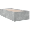 Image de vidaXL Cadre de lit gris béton 75x190 cm Bois composite