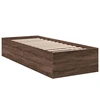 Image de vidaXL Cadre de lit marron imitation chêne 90x200 cm bois composite