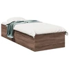 Image de vidaXL Cadre de lit marron imitation chêne 90x190 cm bois composite