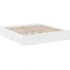 Image de vidaXL Cadre de lit avec tiroirs Blanc 200x200 cm Bois composite