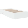 Image de vidaXL Cadre de lit avec tiroirs blanc 90x200 cm bois composite