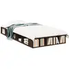 Image de vidaXL Cadre de lit marron aspect chêne 75x190 cm Bois composite