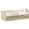 Image de vidaXL Lit de jour avec tiroirs sans matelas Chêne Sonoma 100x200 cm