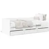 Image de vidaXL Lit de jour avec tiroirs sans matelas blanc 90x200 cm