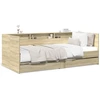 Image de vidaXL Lit de jour avec tiroirs sans matelas Chêne Sonoma 75x190 cm