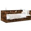 Image de vidaXL Lit de jour avec tiroirs sans matelas chêne fumé 75x190 cm