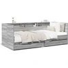 Image de vidaXL Lit de jour avec tiroirs sans matelas Gris Sonoma 75x190 cm