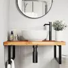 Image de vidaXL Plateau de lavabo enduit d'huile 80x60x4 cm bois massif acacia