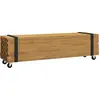 Image de vidaXL Support TV brun 110 x 30 x 30 cm bois massif teck