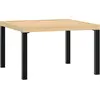 Image de vidaXL Table basse de jardin noire 65x65x40 cm aluminium