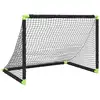 Image de vidaXL But de football pour enfants Pliable Noir 90x64x64 cm