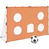 Image de vidaXL But de football pour enfants avec tapis d'arrivée et ballon 182x62x118 cm