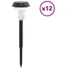 Image de vidaXL Eclairage solaire de chemin avec piquet de terre 12 pcs. Blanc