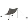 Image de vidaXL Tente d'ombrage de plage avec sacs de sable Gris 214x236 cm
