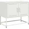 Image de vidaXL Armoire TV blanche 68,5x39x60,5 cm Acier