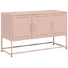 Image de vidaXL Armoire TV rose 100,5x39x60,5 cm Acier