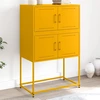 Image de vidaXL Sideboard jaune moutarde 68,5x38,5x107 cm acier