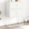 Image de vidaXL Sideboard blanc 68,5x38,5x107 cm acier