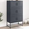 Image de vidaXL Sideboard Anthracite 68,5x38,5x123,5 cm Acier