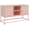 Image de vidaXL Armoire TV rose 100,5x39x60,5 cm Acier
