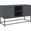Image de vidaXL Armoire TV anthracite 100,5x39x60,5 cm Acier