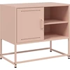 Image de vidaXL Armoire TV rose 68x39x60,5 cm Acier