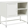 Image de vidaXL Armoire TV blanche 68x39x60,5 cm Acier