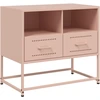 Image de vidaXL Armoire TV rose 68x39x60,5 cm Acier