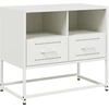 Image de vidaXL Armoire TV blanche 68x39x60,5 cm Acier