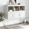 Image de vidaXL Sideboard blanc 100,5x39x107 cm acier