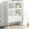 Image de vidaXL Highboard blanc 68x39x111,5 cm acier