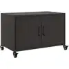 Image de vidaXL Armoire TV noire 68x39x43,5 cm Acier